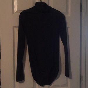 Mock Turtle neck Black Leotard